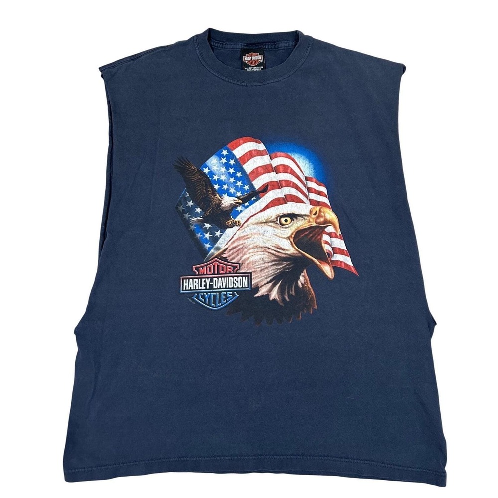 Vintage Harley Davidson Mens Sleeveless T-Shirt Tank St Paul Minnesota Usa L